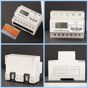 In magazzino consegna rapida Smart carta IC prepagata <span class=keywords><strong>3</strong></span> fasi contatore elettrico Display LCD RS485 energia elettrica DIN binario misuratore di energia - Product Image 2