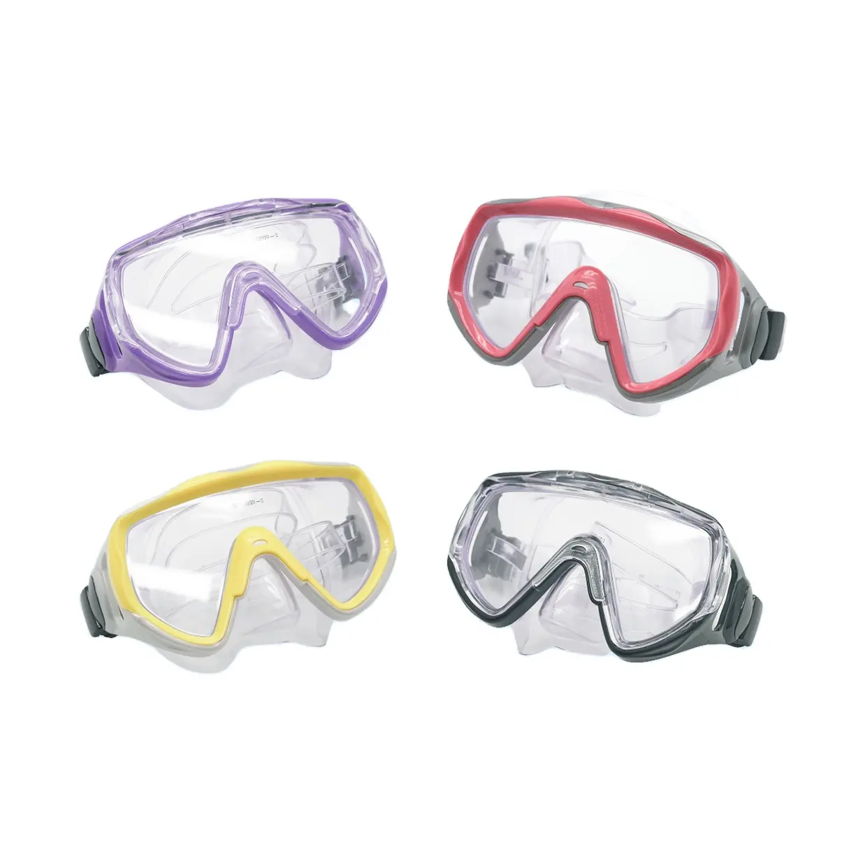Free Diving Mask and Snorkels Anti-Fog Goggles PC Diving Swimming snorkeling Easy Breath Tube Swimming Equipment Best