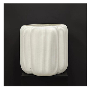 Morden logotipo personalizado decorativo fibra mate arcilla bonsái <span class=keywords><strong>maceta</strong></span> al aire libre para jardín sala de estar balcón decoraciones de escritorio - Product Image 5