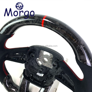 พวงมาลัยคาร์บอนไฟเบอร์ LED แบบกำหนดเองสำหรับรถแลมโบกินีแกลลอนโด <span class=keywords><strong>Urus</strong></span> <span class=keywords><strong>Aventador</strong></span> hurcan revuelto LP560 LP550 LP570สไตล์การแข่ง - Product Image 2