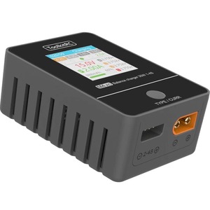 <span class=keywords><strong>Chargeur</strong></span> intelligent ToolkitRC M4AC AC 30W 2.5A pour batteries Lipo LiHV LiFe LipoStorage 1-4S avec écran IPS 1,54 pouces et adaptateur pour drone RC - Product Image 3