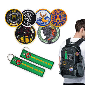 Toppe ricamate con lettera <span class=keywords><strong>applique</strong></span> ricamata con logo personalizzato di lusso per abiti - Product Image 6