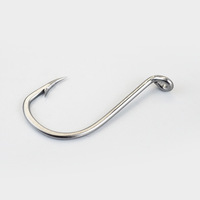 Hameçons circulaires en acier à haute teneur en carbone pour la pêche en mer, la pêche à la mouche, la pêche à la carpe et aux crevettes, vente en gros