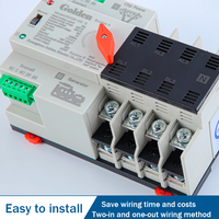 Commutateur de transfert automatique Mini sélecteur électrique ATS Type de rail DIN 4p ATS Commutateur électrique ATS à double alimentation de type régulier