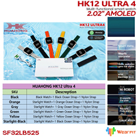 Montre connectée Amoled HK12 Ultra 4, Reloj Inteligente pour hommes et femmes, ChatGPT Gen4 Gen2 Gen 2 4 HK11 Ultra3 Ultra 3 Smartwatch