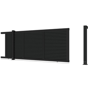 Portail en aluminium Ace, clôtures et portails de jardin en aluminium, charnières, modèles de portails d'entrée, <span class=keywords><strong>prix</strong></span>, conception de portail coulissant, portail coulissant incurvé - Product Image 5