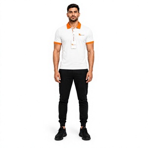 Polo classique pour homme, coupe régulière, manches courtes, col confortable, idéal pour le business, le golf, les voyages, le travail, le quotidien, personnalisable - Product Image 1