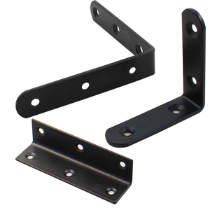 OEM <span class=keywords><strong>Petit</strong></span> support mural noir personnalisé en forme de L Supports de fixation de tuyau en métal avec support de montage <span class=keywords><strong>d</strong></span>'<span class=keywords><strong>angle</strong></span> Support en fer en acier inoxydable - Product Image 1