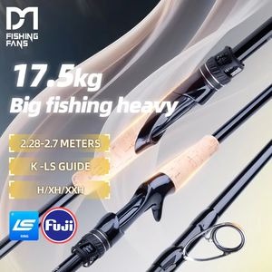 Canne à pêche en carbone FISHINGFANS ORCA H XH XXH, poids de lancer 18-60g, puissante pour brochet, carpe, bar, action XF, pêche au gros gibier - Product Image 2