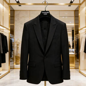 Cabides de Plástico Pretos Personalizados com Logotipo para Atacado |   Acabamento Brilhante Antiderrapante Moldado por Injeção para Roupas Formais e Boutiques de Varejo - Product Image 6