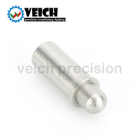 VCN510 Goupille de positionnement rétractable à ressort, à pression courte, en acier inoxydable, à tête ronde et plate, petit diamètre