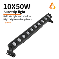 AICPOSE Barra de Luz LED Profesional de 10*50W para Pared, Control DMX, 500W, para Escenarios, Clubes, Teatros, Bodas