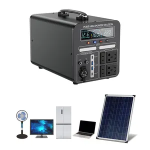 户外600W1500W 2500W 12.6v可充电应急野营能源发电机太阳能便携式发电站