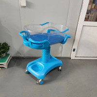 Nouveau-né poussette bébé berceau équipement médical mobile pour obstétrique gynécologie hôpital meubles ABS métal matériel
