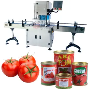 YB-FGJ Automatic Tin Can Vacuum Nitrogen Canning Sealing Machine Fish Tomato Tuna Pet Food Can Sealing Machine