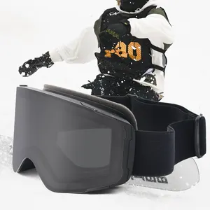 2023 남자 스노우 보드 고글 스키 안경 사용자 정의 로고 UV400 보호 눈 스키 안경 여자