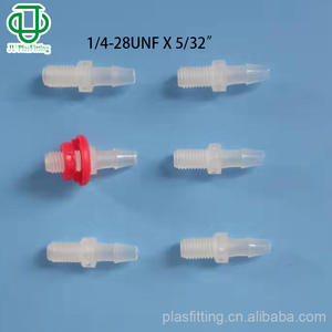 Joint de dilatation en caoutchouc mâle droit fileté de haute qualité 1/4-28UNF avec adaptateurs à crochet barbelé pour raccords de pipeline - Product Image 2