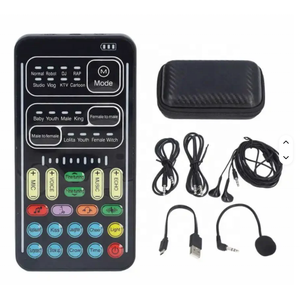 Dispositivo Portátil Mini de Mixagem de Áudio com 8 Efeitos Sonoros, Mudador de Voz e Placas de Som - Product Image 2