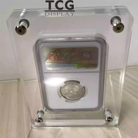 TCG porte-monnaie acrylique personnalisé PCGS NGC classement recueillir dalle d'affichage de pièces de monnaie pour les collectionneurs de pièces de monnaie modernes