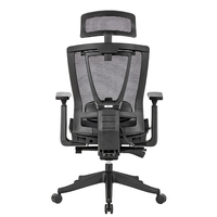 Chaise de bureau ergonomique en maille, pivotante, réglable, à dossier haut, design moderne