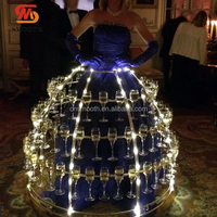 Nouveau Porte-Bouteilles en Métal SMS 2026 – Support à Champagne pour Robes de Mariage et Décoration d'Événements/Fêtes
