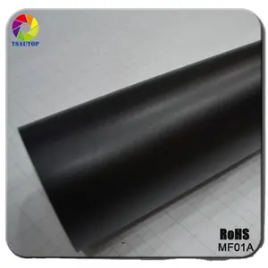 WRAPMASTER-rollo de pegatinas de vinilo para envolver, rollo de papel sin burbujas, color negro mate, 1,52x30 metros