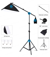 Support de trépied pour éclairage de fond de photographie et kit d'éclairage