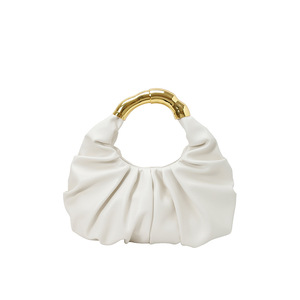Bolso de Mano de PU de Color Sólido, Estilo Moderno, Diseño Plegado, Elegante, para Mujer, con Cierre Metálico - Product Image 6