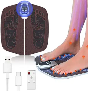 EMS Feet Massager Mat Foot Stimulator Machine Acupressure Pad Calves Relief Device Relaxation Gifts for Women Men old people