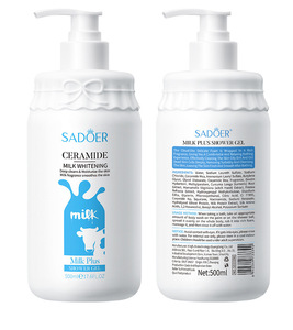 Gel douche au lait de chèvre, soin hydratant et lissant, fabriqué par l'usine OEM. - Product Image 4