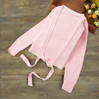 Pull d'échauffement en coton à manches longues pour filles, style croisé, pour la danse et l'entraînement de ballet, pour enfants, vente en gros, pas cher, ORCHID DANCE OD-BT003