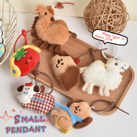 Pendentif poupée en plastique au design de dessin animé mignon, porte-clés décoratif pour sac à dos de fille, petit cadeau pour couple ou meilleure amie, pour les 5-7 ans