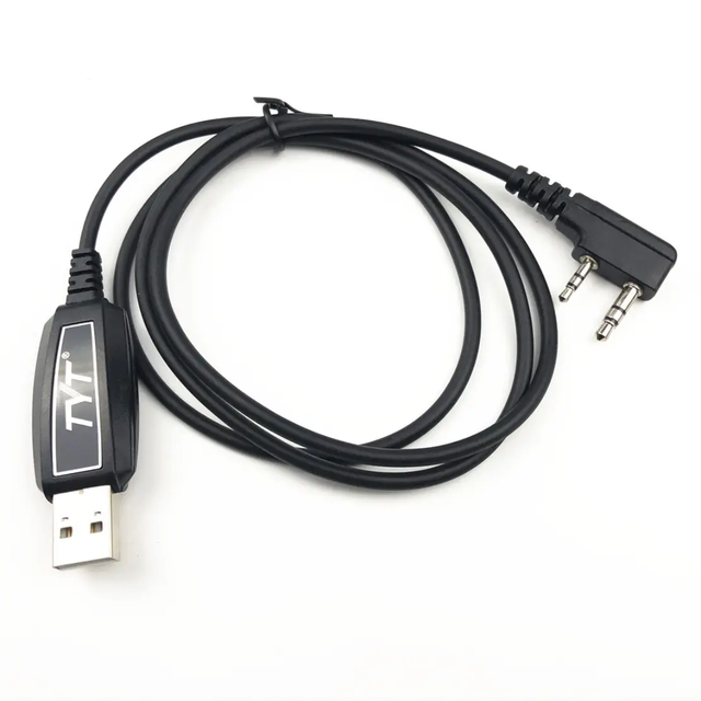 For USB Programming Cable Black 6 Months Warranty for Digital DMR Two Way for MD380 MD390 MD UV380 MD UV390 Walkie Talkie