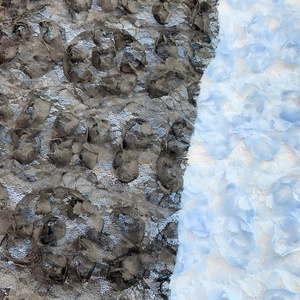 Vải Ren Lưới Thêu Hoa <span class=keywords><strong>3D</strong></span> Giá Nhà Máy Dệt Thiệu Hưng Cho Đầm Hoa Dự Tiệc Cho Trẻ Em - Product Image 2