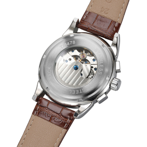 Orologi Meccanici Nuovi Forsining da Uomo con <span class=keywords><strong>Cinturino</strong></span> in Vera <span class=keywords><strong>Pelle</strong></span>, <span class=keywords><strong>Orologio</strong></span> da Polso <span class=keywords><strong>Automatico</strong></span> di Moda - Product Image 5