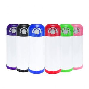 350ml Sublimation 201 Stainless Steel Vacuum Insulated Cup Pop-Up Lid <b>Double</b> <b>Wall</b> Portable Travel Mug for Car Office Daily Use - Product Image 5