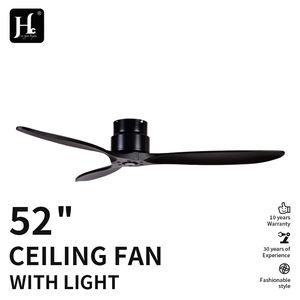 Ventilador de Techo Moderno de Lujo Europeo con Aspas de Madera Genuina - para Salas de Estar y Patios Exteriores, Madera Auténtica, Silencioso - Product Image 5