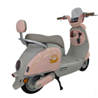 Moto électrique tendance 1500W, couleur rose et argent, double amortisseur pour le marché européen