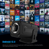 Projecteur de cinéma maison intelligent portable HY320 avec écran LCD, décodage 4K, 180 lumens ANSI, Android 13 OS, mini double Wi-Fi, 2 Go/8 Go de RAM, garantie 1 an