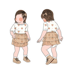 Little Glow Kid - Venta al por Mayor <span class=keywords><strong>de</strong></span> Bodys <span class=keywords><strong>de</strong></span> Tul con Botones a Presión para Bebés, Faldas para Niñas, Monos para Niños - Product Image 1