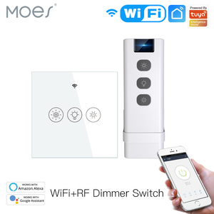 Interruptor Atenuador <span class=keywords><strong>de</strong></span> Luz Inteligente WiFi MOES, Compatible con Smart Life/Tuya, Interruptor <span class=keywords><strong>de</strong></span> Relé con Control Remoto, Compatible con Alexa y el <span class=keywords><strong>Asistente</strong></span> <span class=keywords><strong>de</strong></span> <span class=keywords><strong>Voz</strong></span> <span class=keywords><strong>de</strong></span> <span class=keywords><strong>Google</strong></span> - Product Image 3