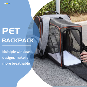 Nueva <span class=keywords><strong>Mochila</strong></span> Transportadora <span class=keywords><strong>para</strong></span> Mascotas, con Laterales Suaves, Ventilación <span class=keywords><strong>de</strong></span> Malla, Bolsillos <span class=keywords><strong>de</strong></span> Almacenamiento, Plegable y Cuadrada, <span class=keywords><strong>para</strong></span> <span class=keywords><strong>Perros</strong></span> - Product Image 2