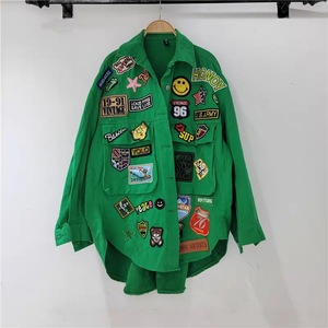 Abrigo <span class=keywords><strong>de</strong></span> mezclilla irregular lavado <span class=keywords><strong>de</strong></span> diseño <span class=keywords><strong>de</strong></span> moda para <span class=keywords><strong>mujer</strong></span>, nueva colección <span class=keywords><strong>de</strong></span> verano 2026, venta al por mayor para boutiques - Product Image 4