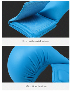 Wesing WKF Approved <strong>Karate</strong> Mitts Pu Leather <strong>Karate</strong> <strong>Gloves</strong> Without Thumb - Product Image 5