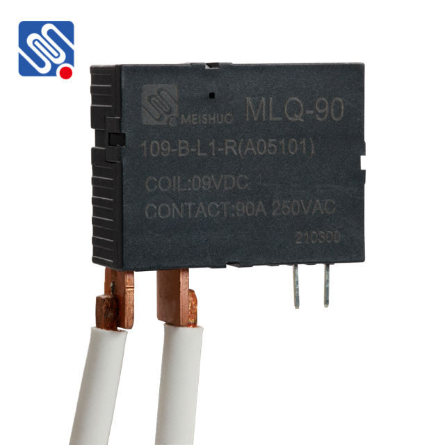 For Meishuo MLQ-90-109-B-L2-R NC Micro Double Coil Smart Meter Relay Miniature 9V DC 90A 250VAC Mechanical Latching Relay High