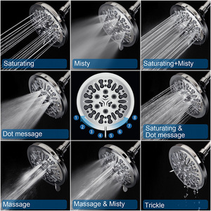 Cabezal de Ducha Multifuncional de 5.51 Pulgadas, Redondo, con Rociador de Lluvia de Alta Presión, para Baño - Product Image 4