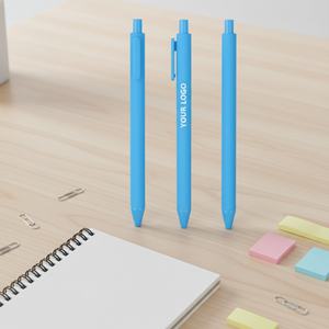 Venta al por Mayor de Bolígrafos de Plástico Multicolores con Recubrimiento de Goma, Bolígrafo con Logotipo Personalizado Impreso para Actividades Promocionales - Product Image 6