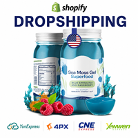 Dropshipping OEM ODM Gel de Musgo Marino, Espirulina Azul, Frambuesa, Superalimento, Refuerzo Inmunológico, Salud Intestinal, Suplemento Dietético