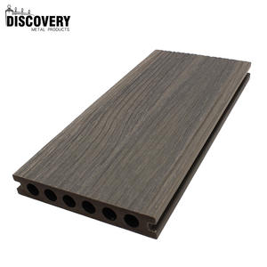 Panneaux de terrasse en WPC à grain de <span class=keywords><strong>bois</strong></span> naturel co-extrudé en gros, terrasse moderne en <span class=keywords><strong>bois</strong></span>-plastique composite lisse pour l'extérieur - Product Image 2