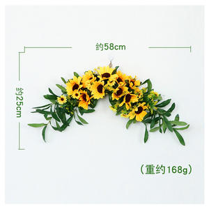<span class=keywords><strong>Prezzo</strong></span> di fabbrica personalizzato fiore artificiale di <span class=keywords><strong>girasole</strong></span> per la decorazione di nozze a casa - Product Image 3